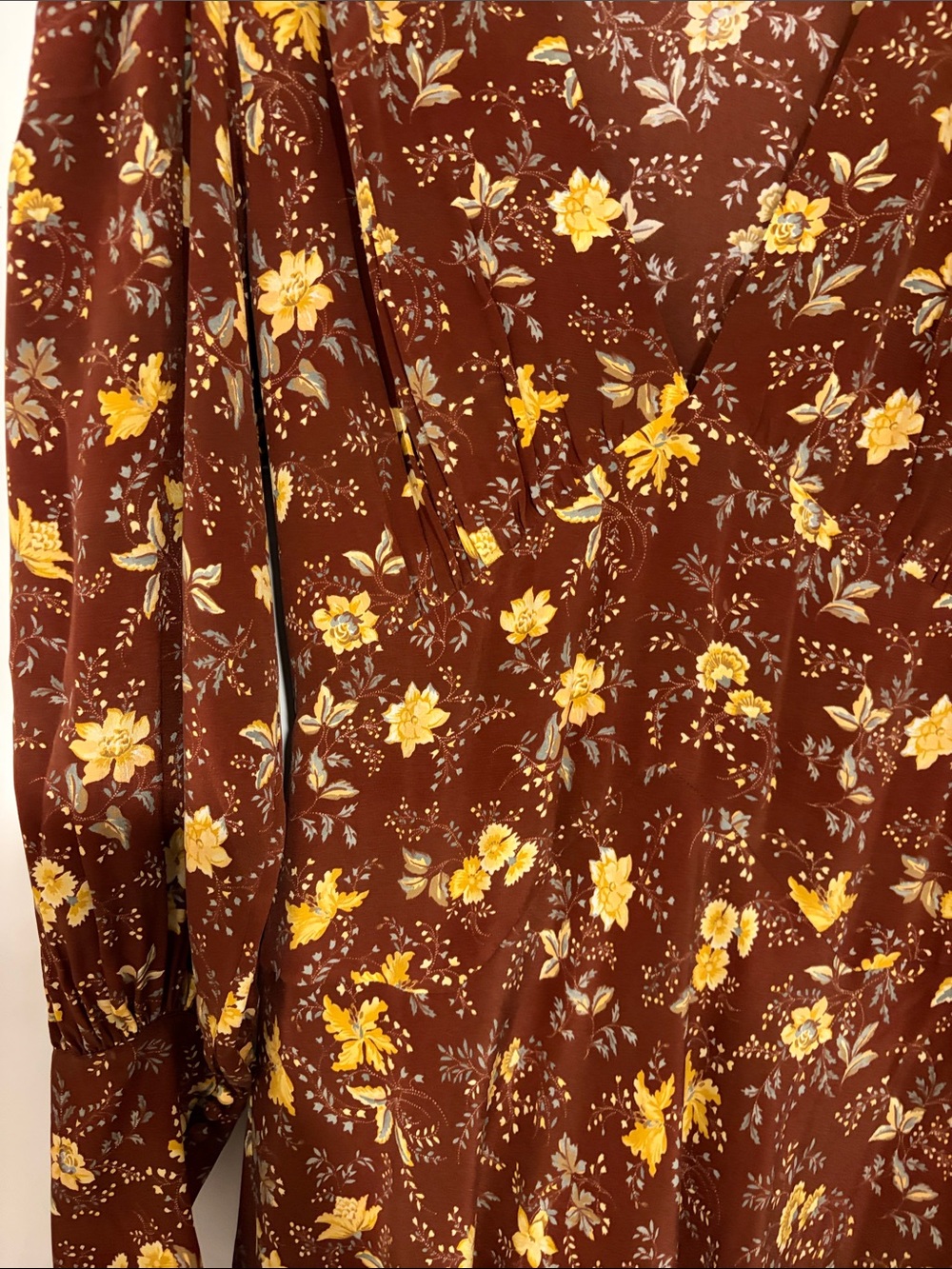 ALTERED NWOT Doen Blossom Dress in Cherrywood Winding Vine Floral Sz M - Picture 3 of 8